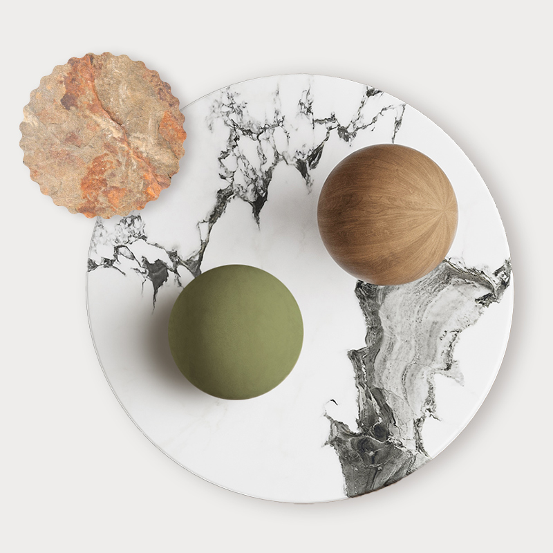 Comfort_01 elementi d'arredamento che compongono lo stile della casa in stile pietra - San Lazzaro City Green