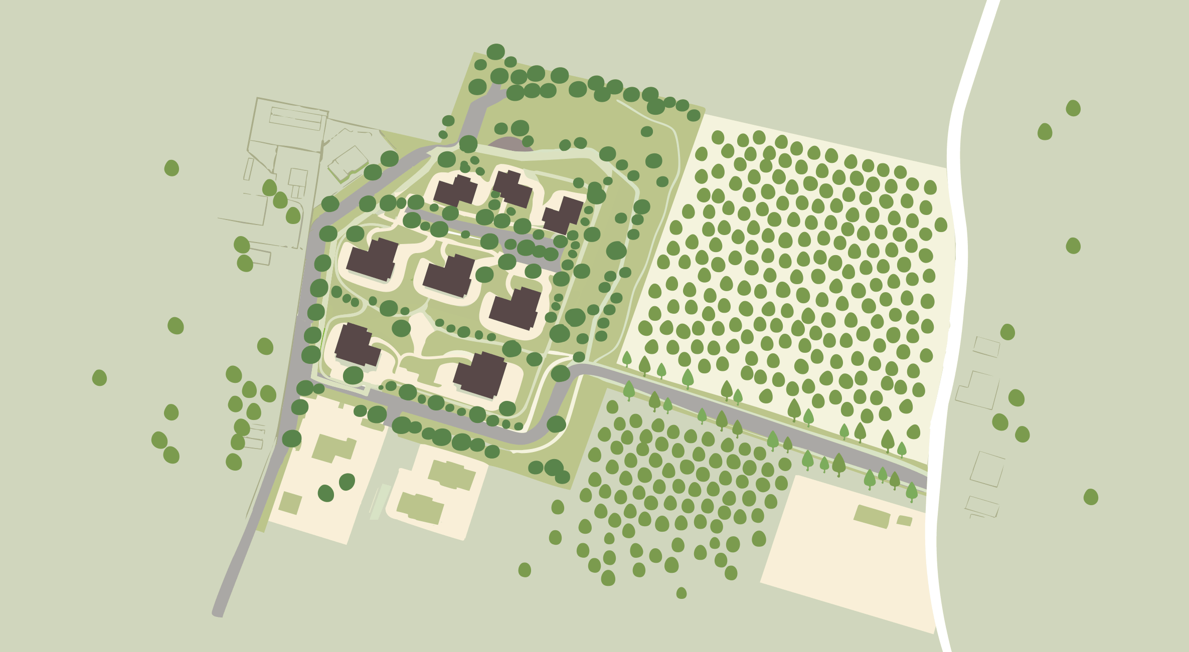 mappa-complesso-san-lazzaro-city-green_mobile Mappa stilizzata del complesso residenziale San Lazzaro City Green